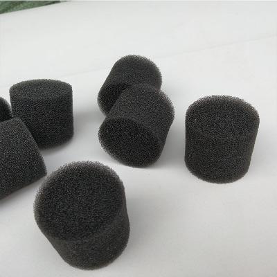 工廠直銷 過濾海綿小柱子 圓柱形網(wǎng)孔棉黑色 水處理用品
